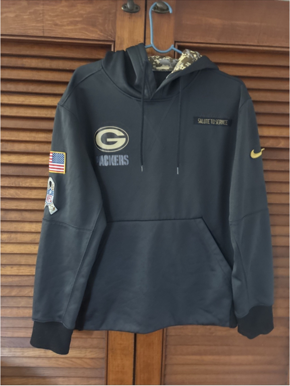 Green Bay Packers NFL Nike Salute To Service Hoodie Men’s Size Small